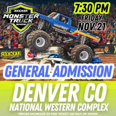 General Admission: Monster Trucks Live: Nov. 21 @ 7:30 PM