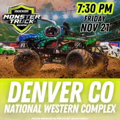 Friday, Nov. 21 - 7:30 PM: Kicker Monster Truck Show
