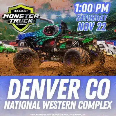 Saturday, Nov. 22 - 1:00 PM: Kicker Monster Truck Show