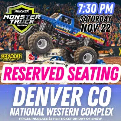 Reserved: Monster Trucks Live: Nov. 22 @ 7:30 PM