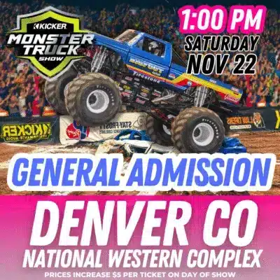 General Admission: Monster Trucks Live: Nov. 22 @ 1 PM